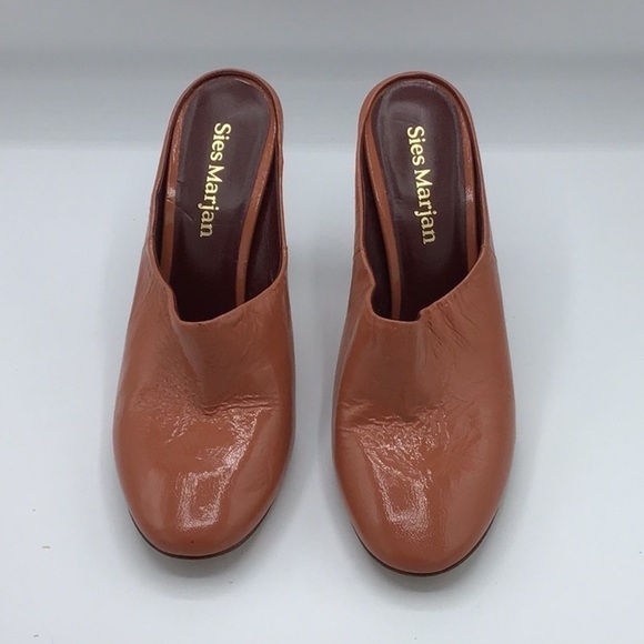 Sies Marjan Leather Mules In Burnt Coral Size 39 - Picture 4 of 16